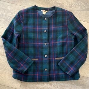 Plaid wool coat Youth 8-10